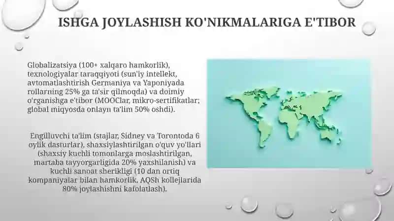 Xorijiy mamlakatlarda talim taraqqiyotining asosiy yonalishlari.va ilgor xorijiy tajribalar 3