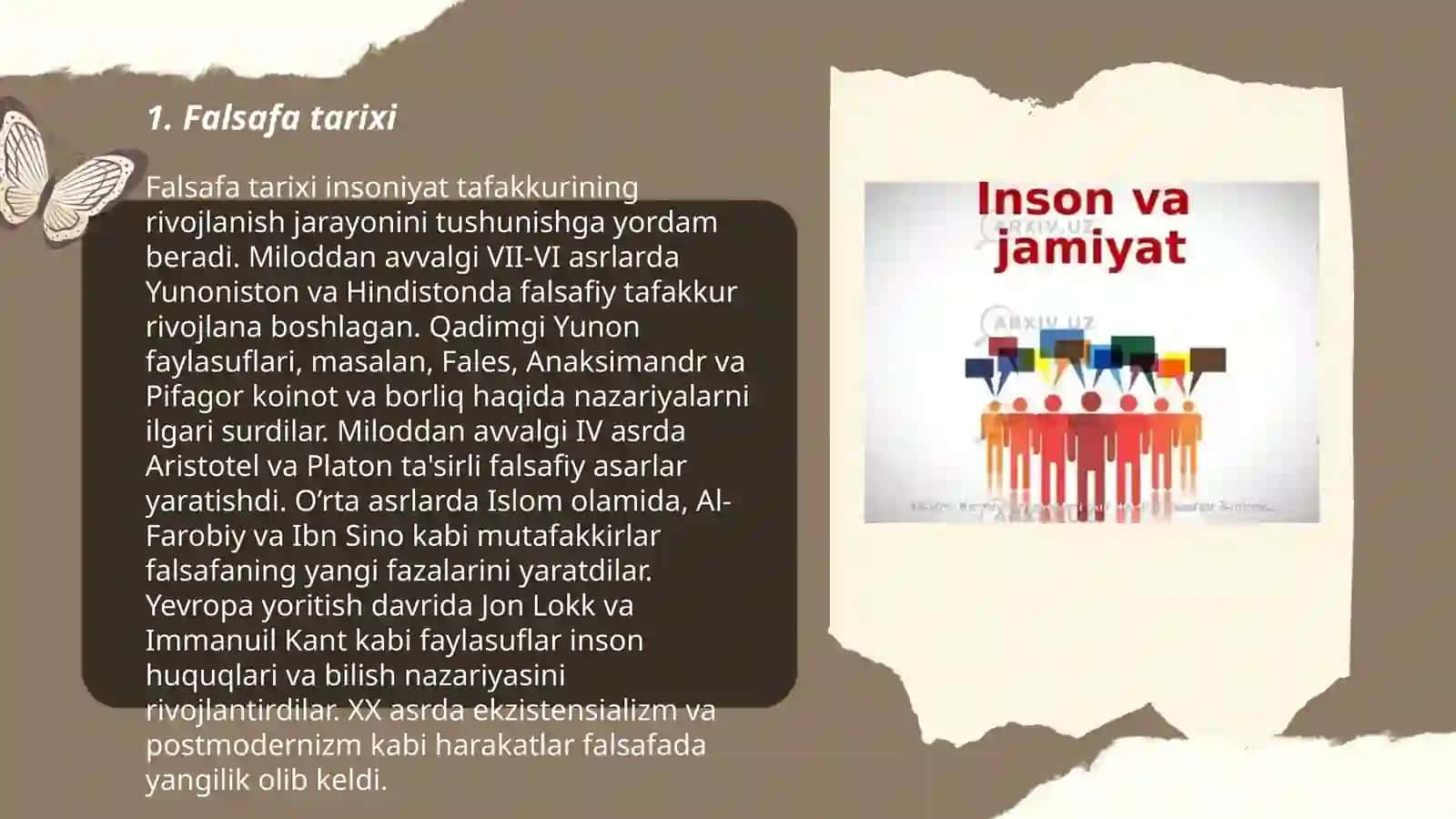 Jamiyat falsafasi 3