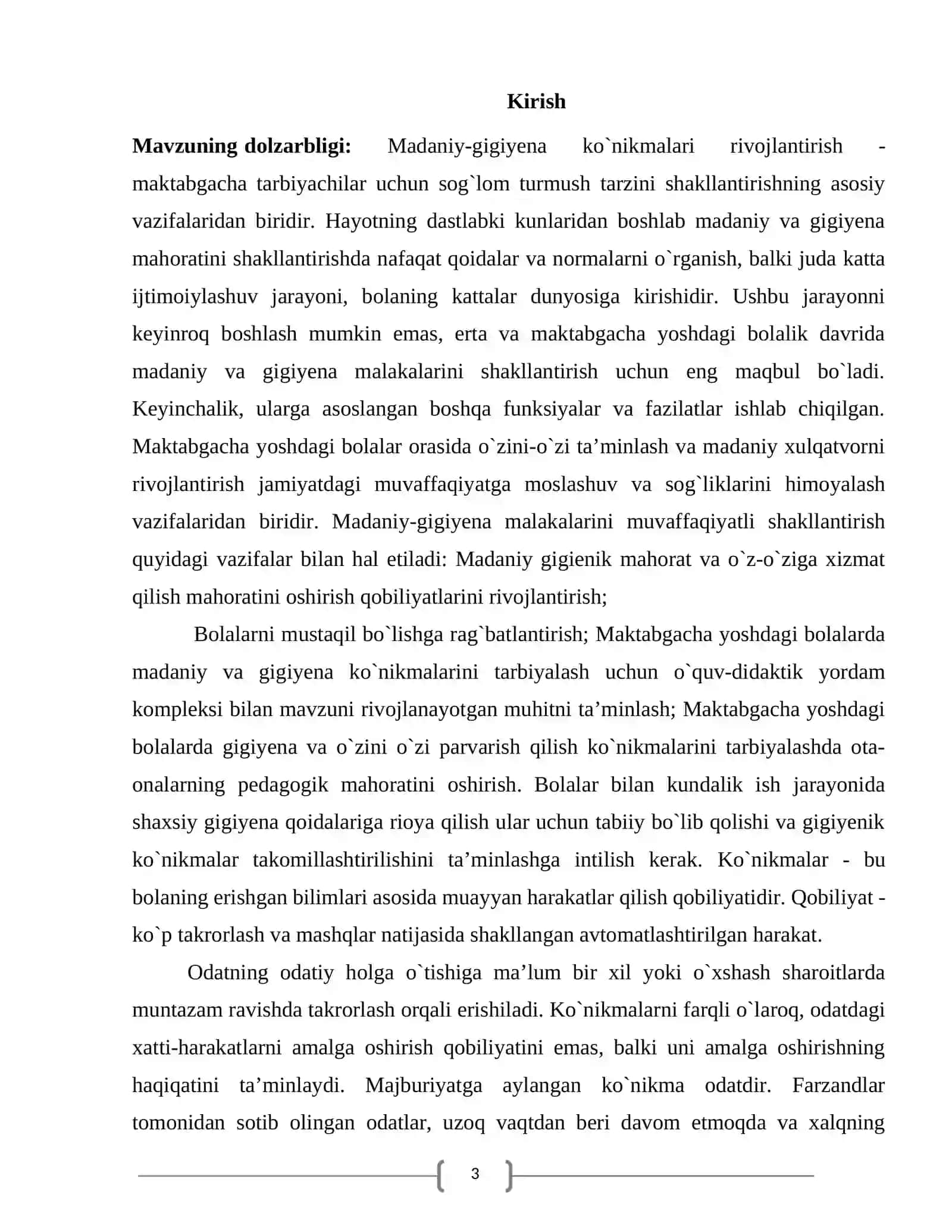 Maktabgacha yoshdagi bolalarni gigienik vositalardan foydalanishga o’rgatish 3