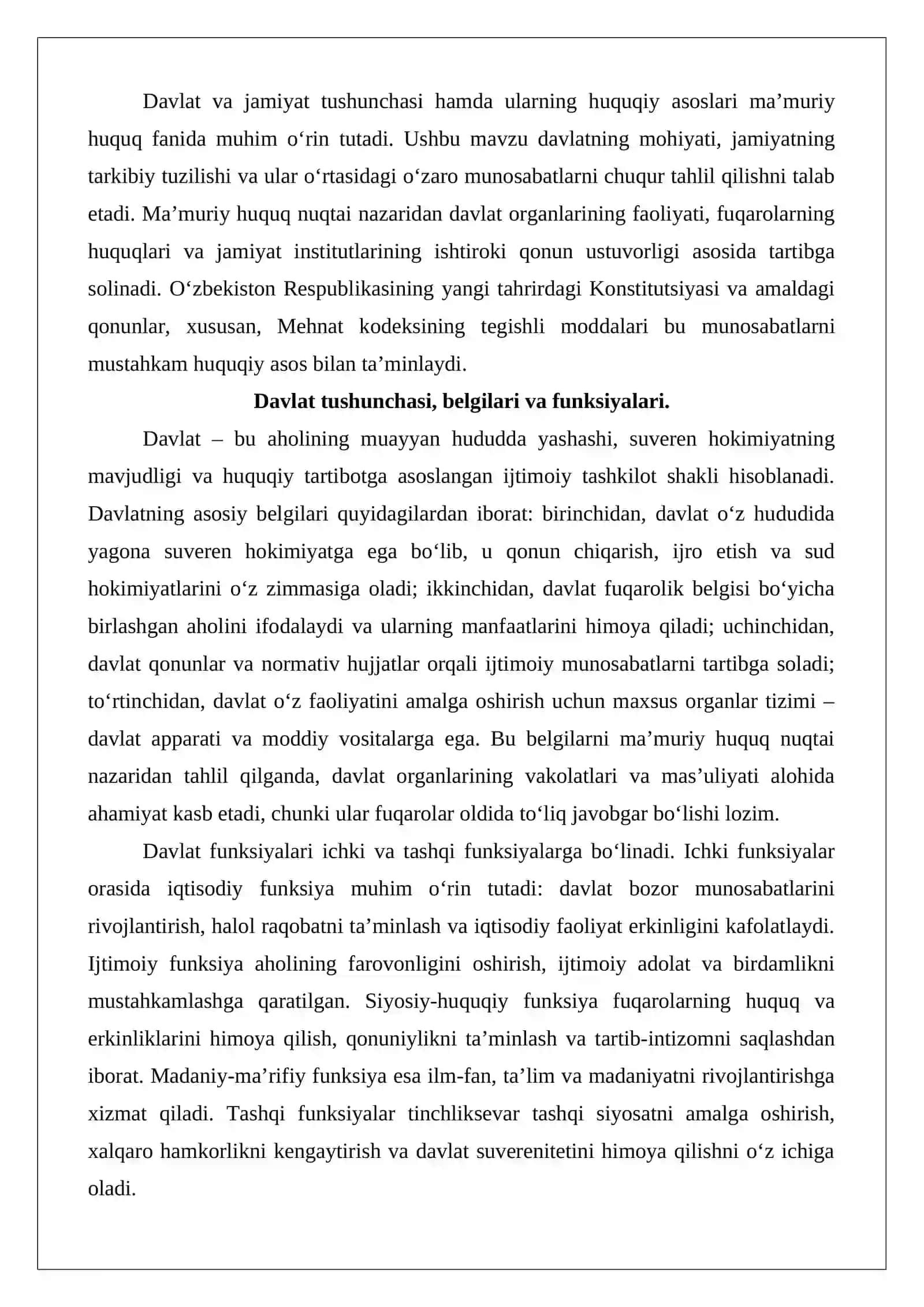 Davlat va jamiyat tushunchasi, ularning o‘zaro bog‘liqligi 3