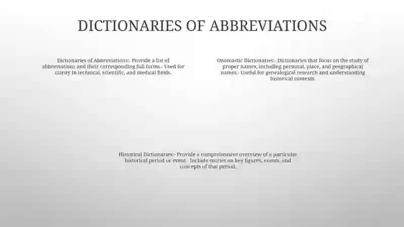 Onomastic Dictionaries 3