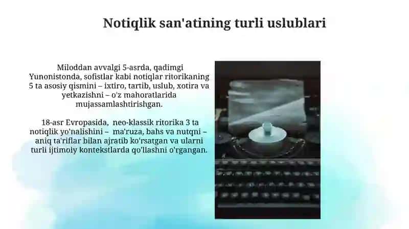 Notiqlik sanʼatining shakllanish tarixi 3
