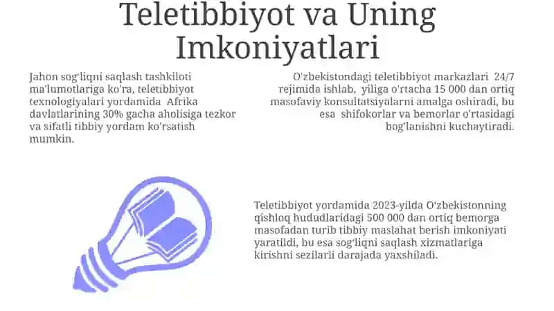 Tibbiyotda telekommunikatsion tizmlar 3