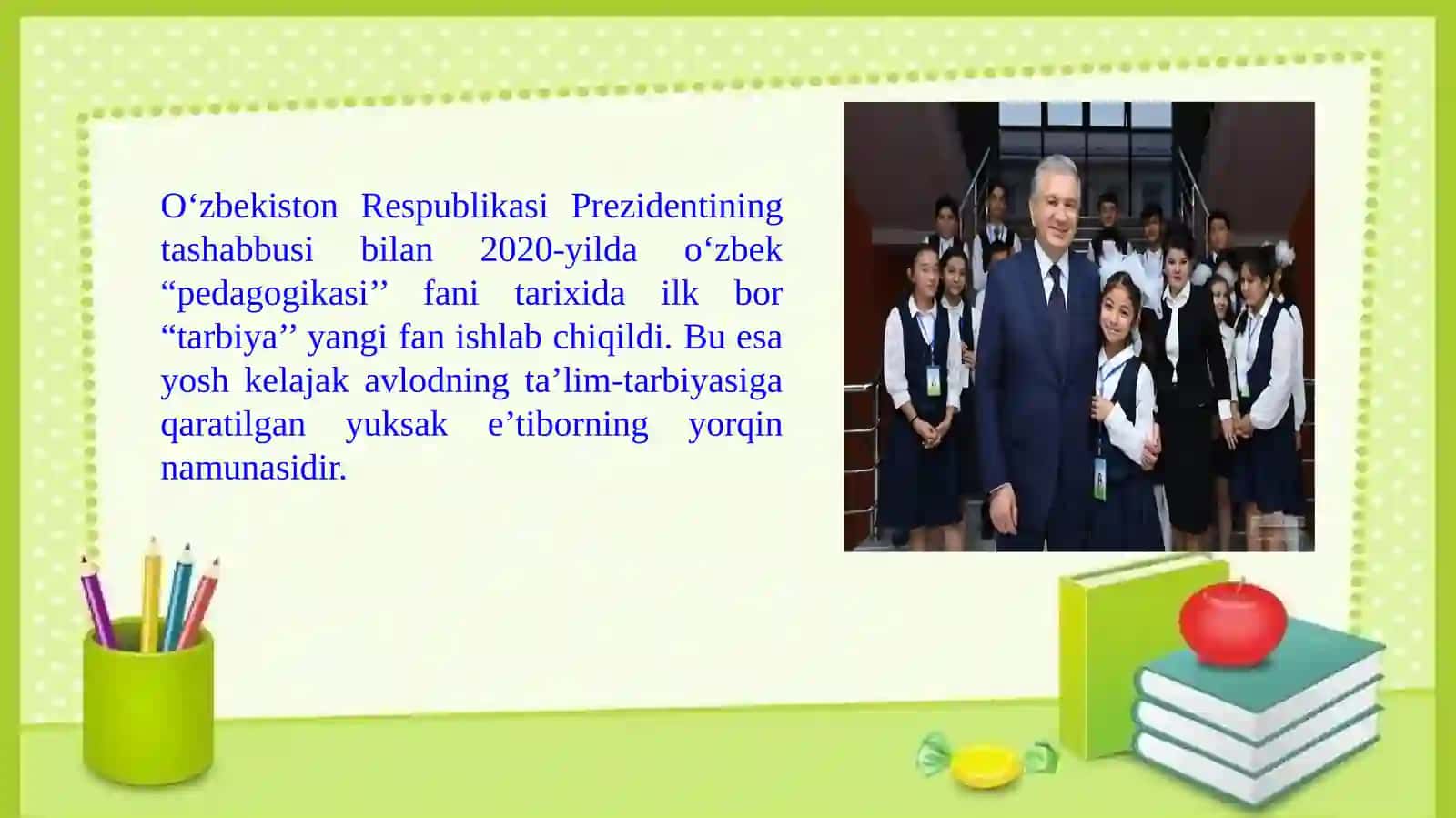 Pedagogika Fanidan Tarbiya Darslar 3
