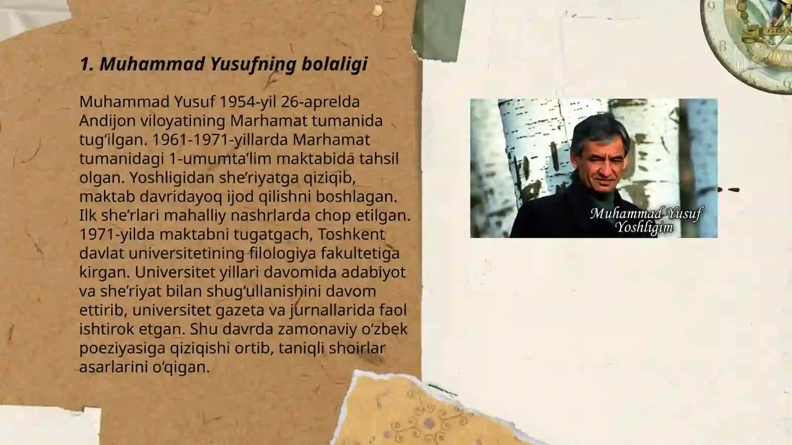 Muhammad Yusufning hayoti va ijod yo'li 3
