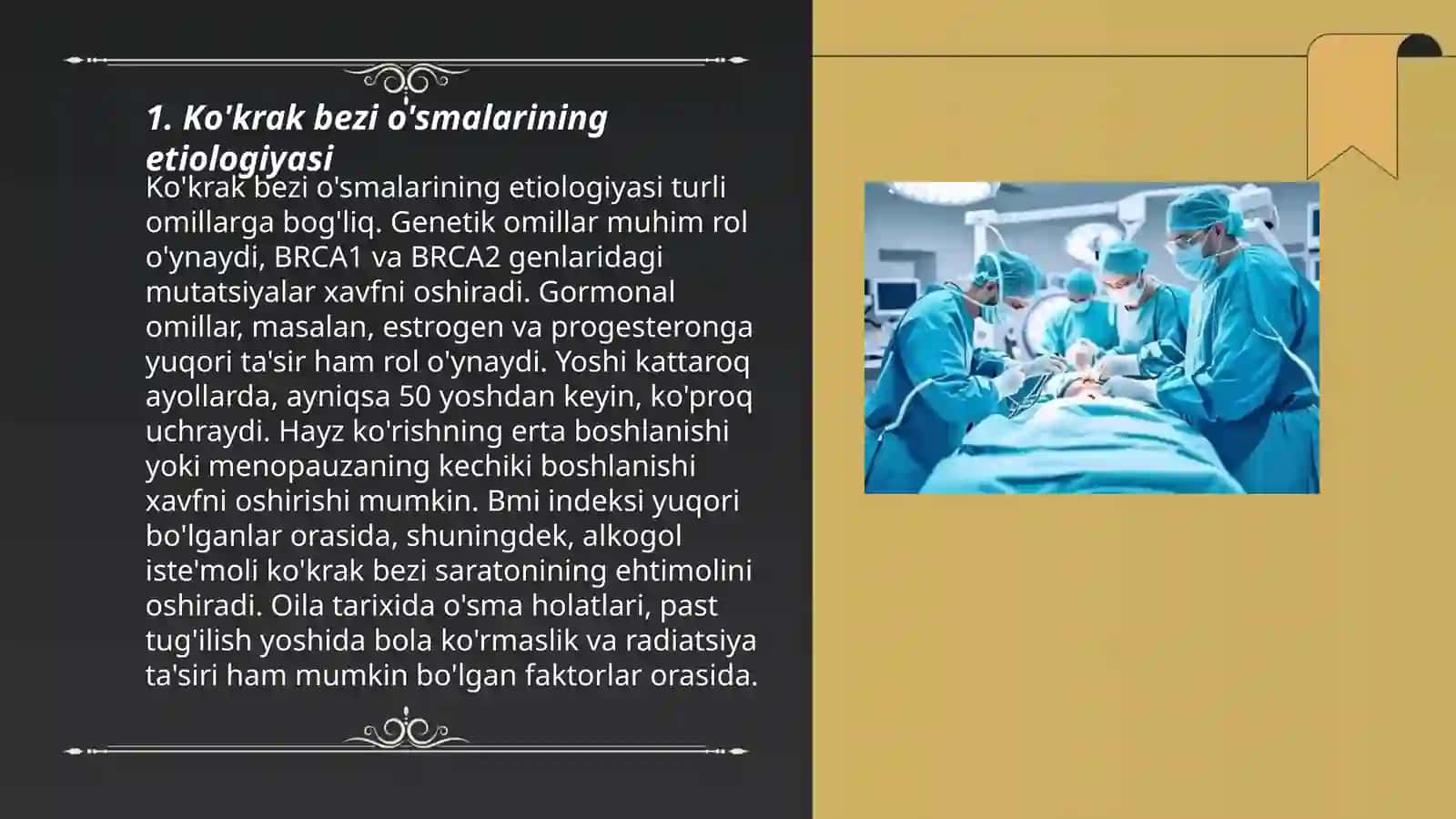 Ko'krak bezi o'sma kasalliklari etiologiyasi, turlari, patogenezi, asoratlari 3