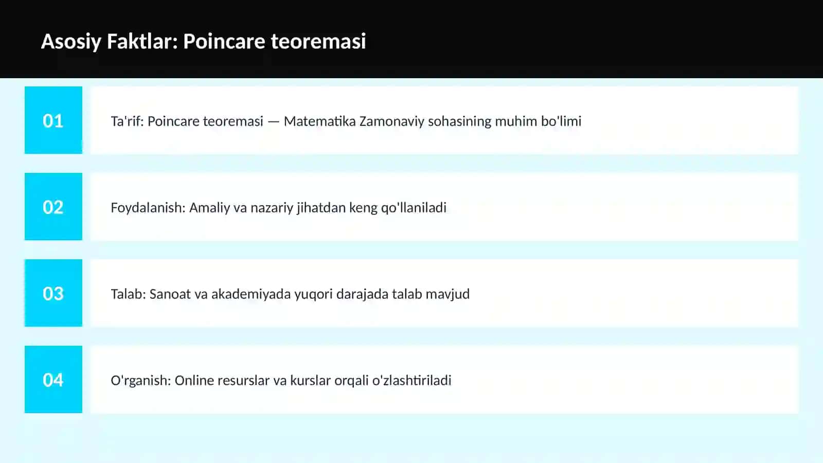 Poincare teoremasi 3