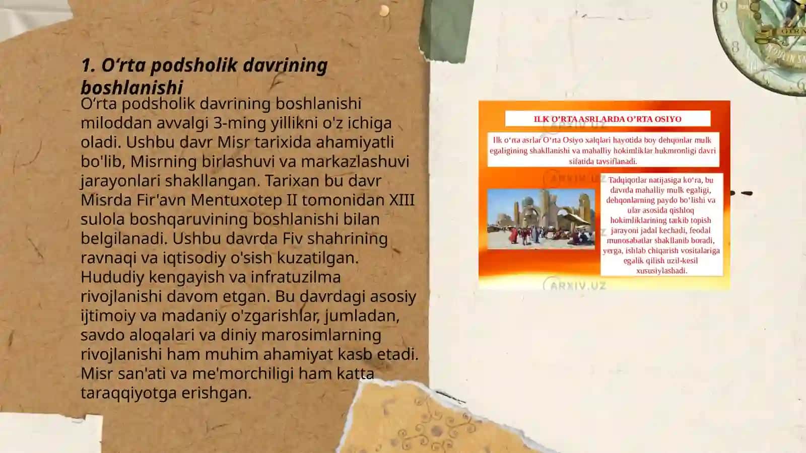 Oʻrta podsholik davrida misir davlatchiligining yuksalishi 3