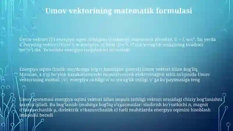 Tòlqinenergiyasi.Umovvektori 3