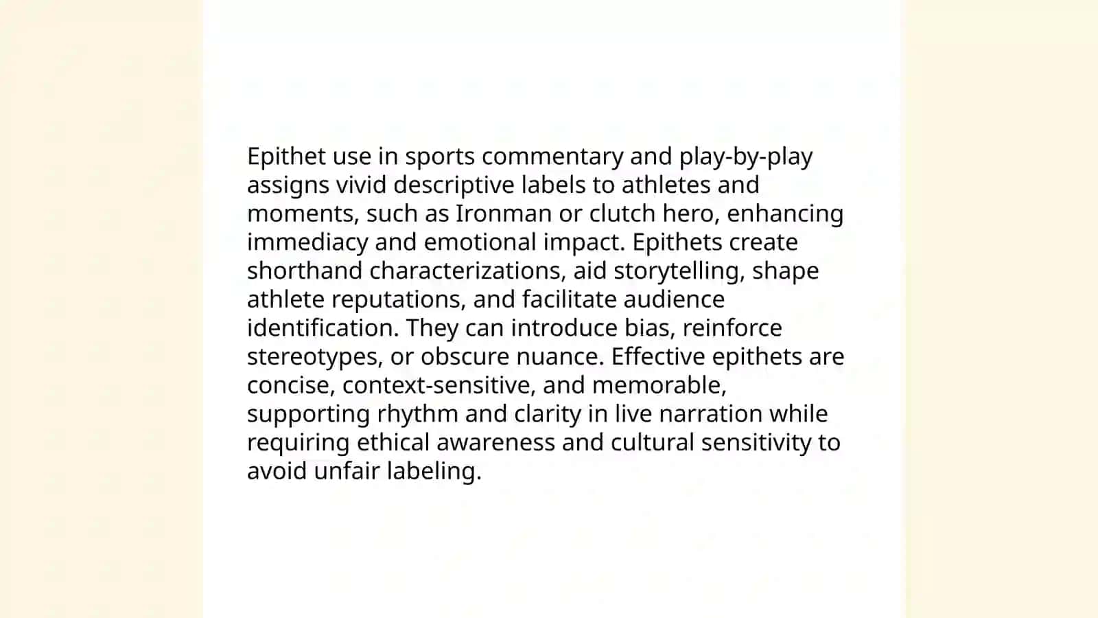 The Use of Epithet and Oxymoron in Hobbies Sport and Games 3