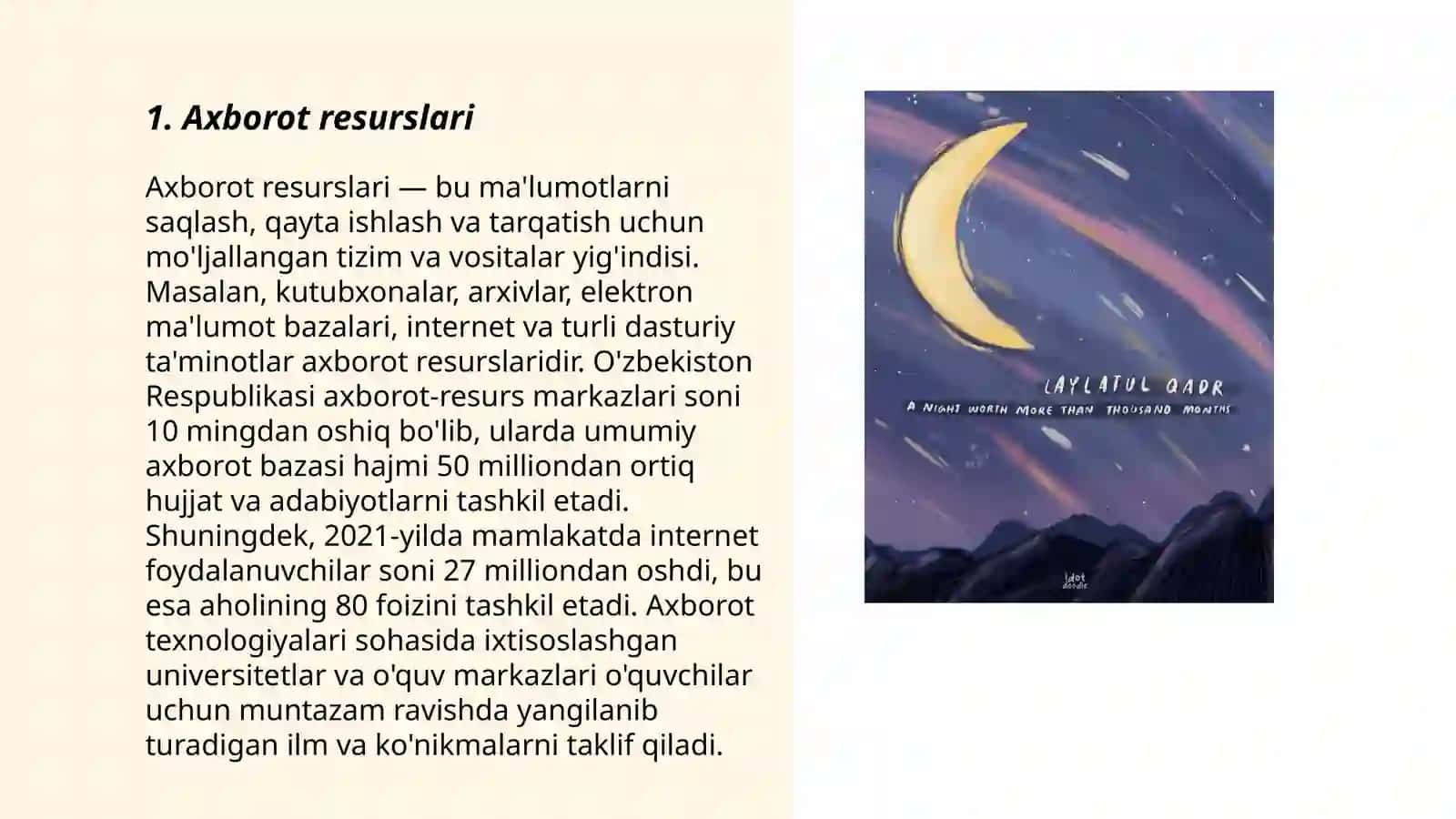 Axborotlarni qidirishning asosiy mezonlari 3