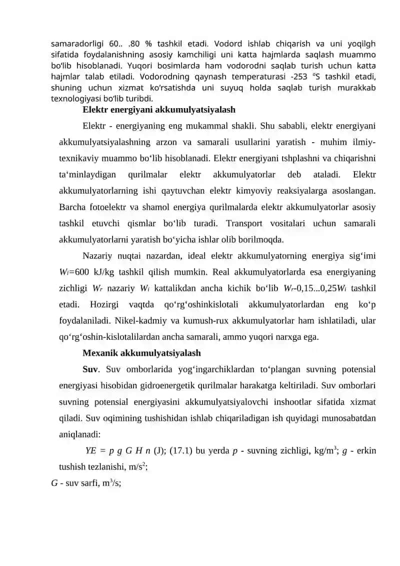 MUQOBIL ENERGIYANI AKKUMULYATSIYA QILISH. 3