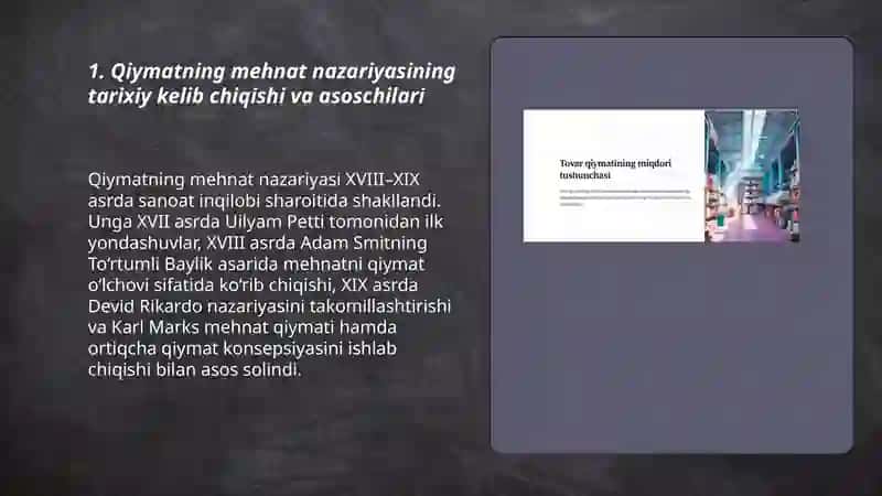 Qiymatning mehnat nazariyasi va keyingi qoʻshilgan miqdor nafliligi nazariyalari 3