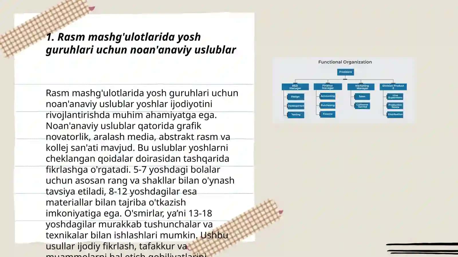 Rasm Mashg'ulotlari Uchun Uslublar 3