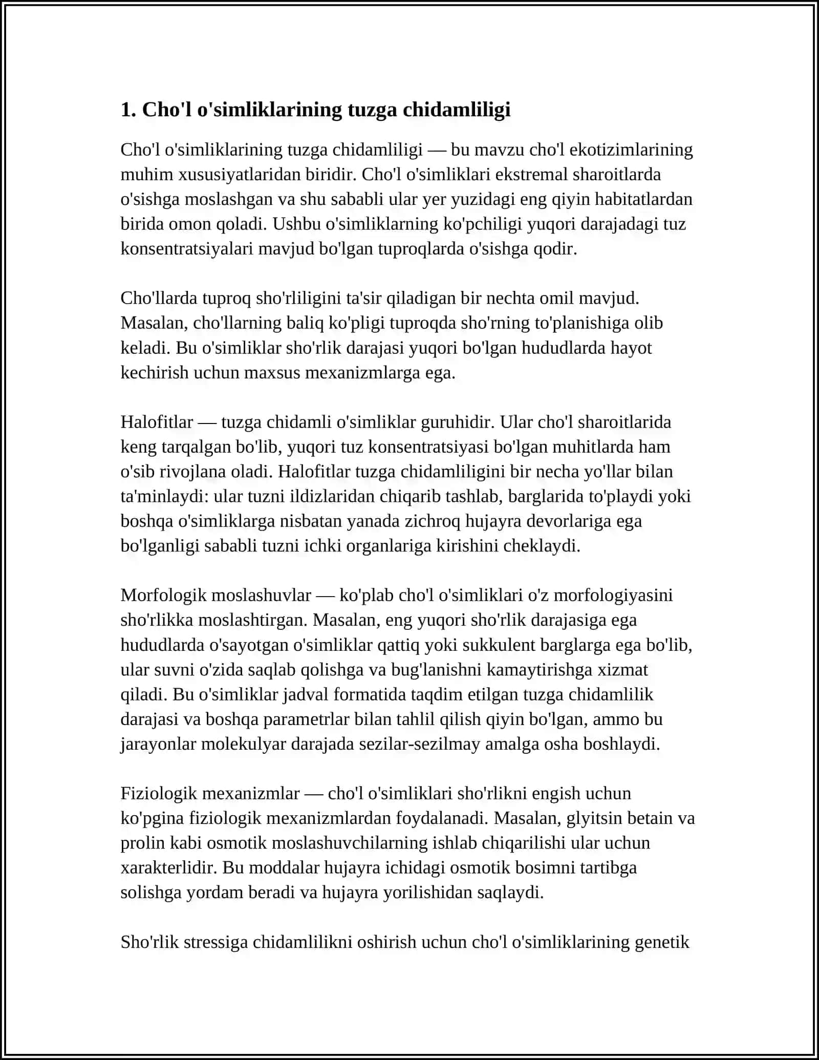 KSEROFIT ÒSIMLIKLARNING YASHASH MUHITIGA MOSLASHUVCHANLIGI 3