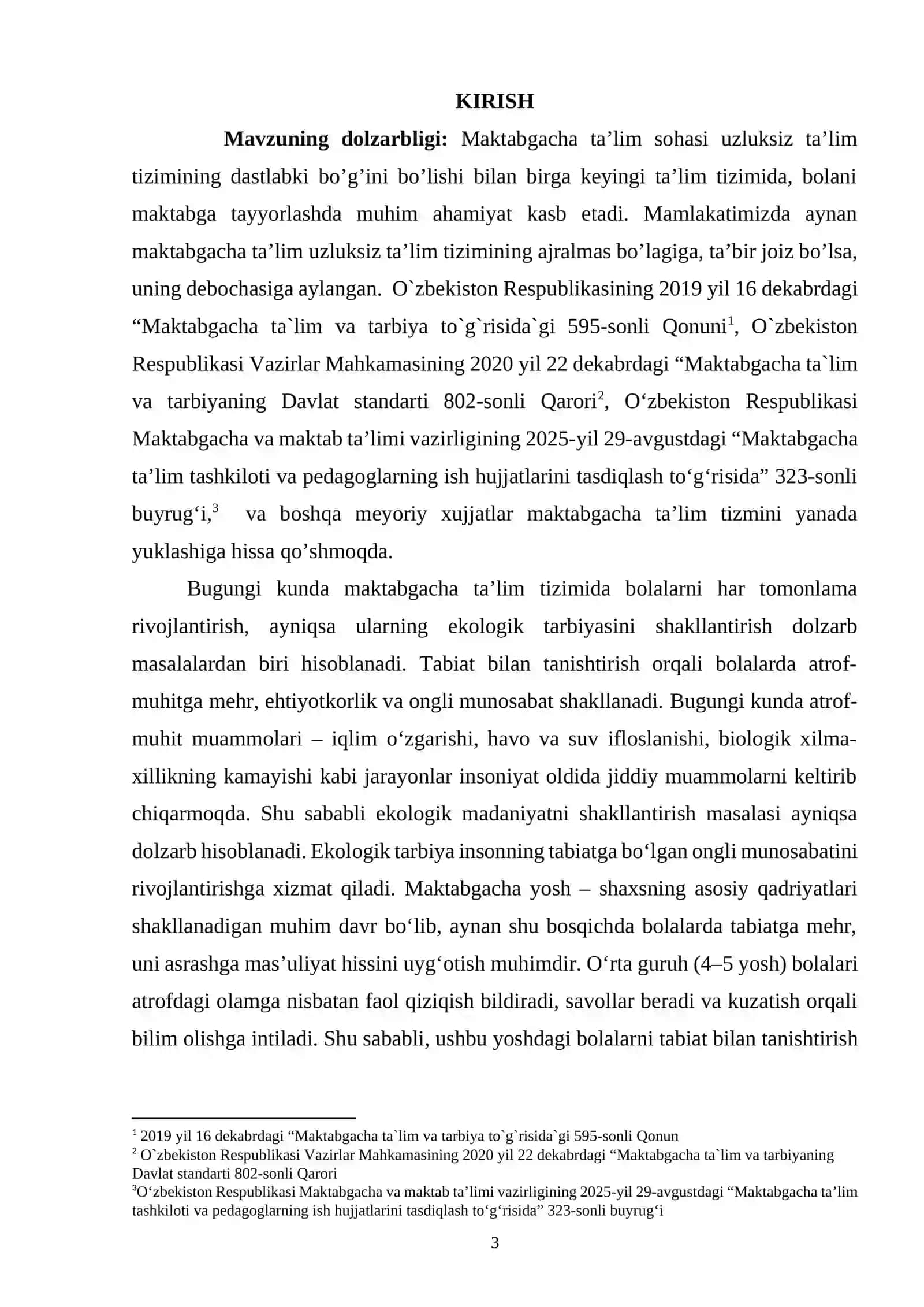 Maktabgacha ta’lim tashkiloti tarbiyalanuvchilarining o‘rta guruhida tabiat bilan tanishtirish usullari 3