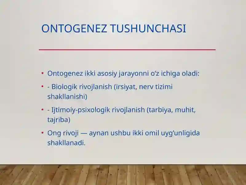 Inson ongining ontogenetik taraqqiyoti 3