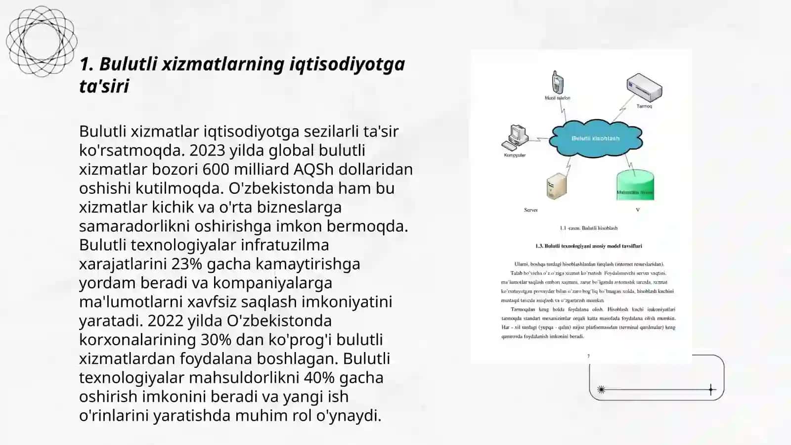 Iqtisodiyot sohalarda bulutli texnologiyalardan foydalanish xususiyatlari 3