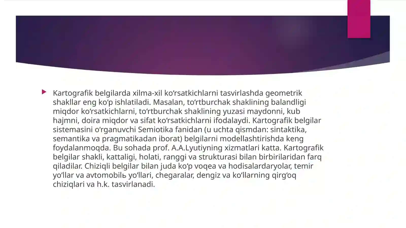 Tabiiy va ijtimoiy-iqtisodiy majmua kartalar tuzishda bir necha xil usul, oddiy kartalarda esa deyarli bir xil usullarni ishlatish 3