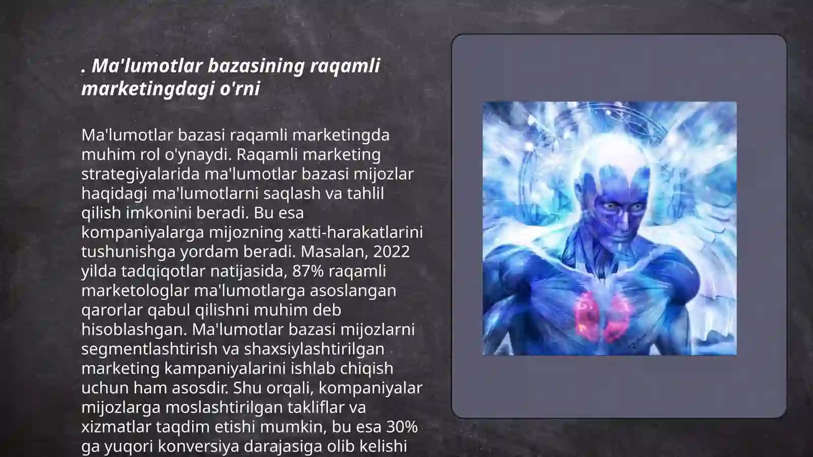 Ma'lumotlar bazasining roli 3