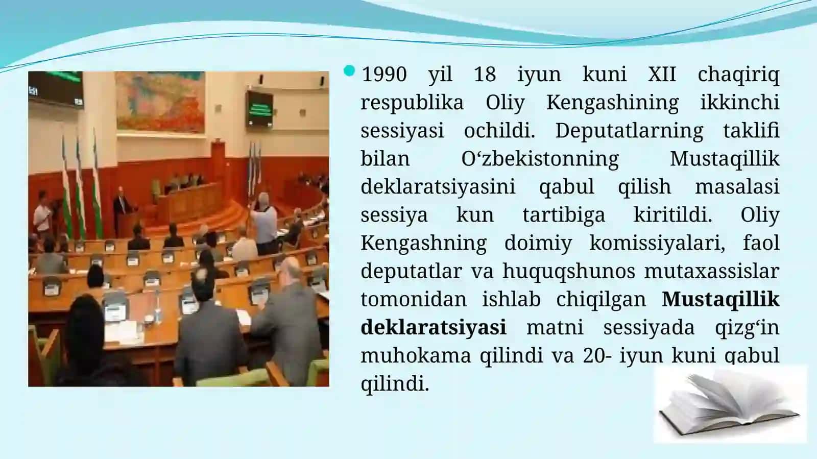 Mustaqil O‘zbekiston Respublikasining tashkil topishi va uning tarixiy ahamiyati 3