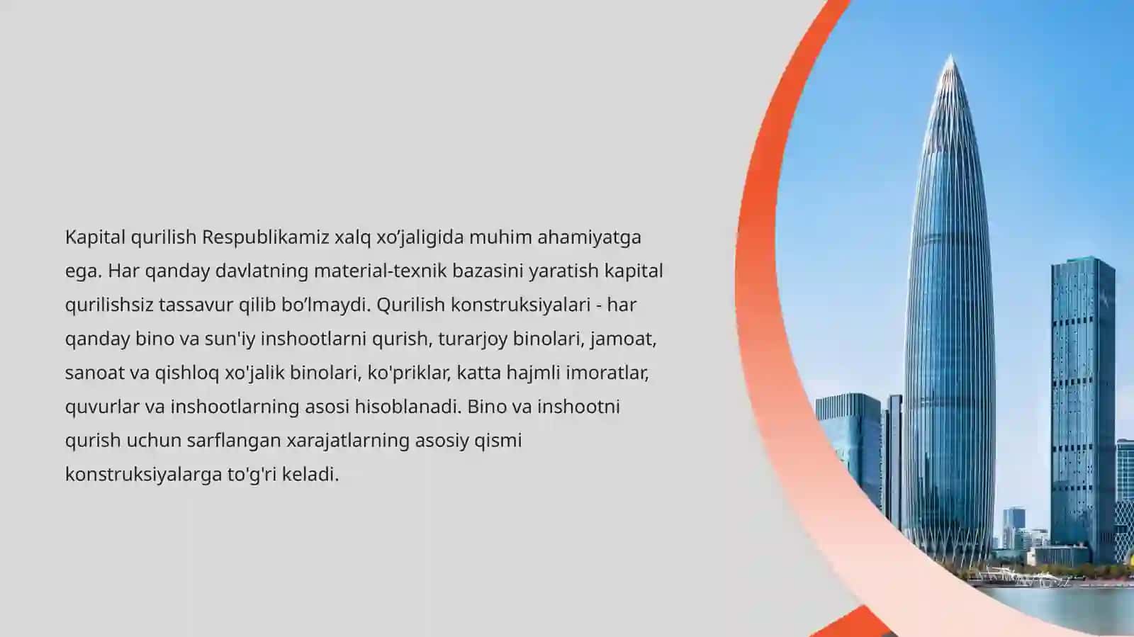 Qurilish konstruksiyalari o`rni va tasnifi 3