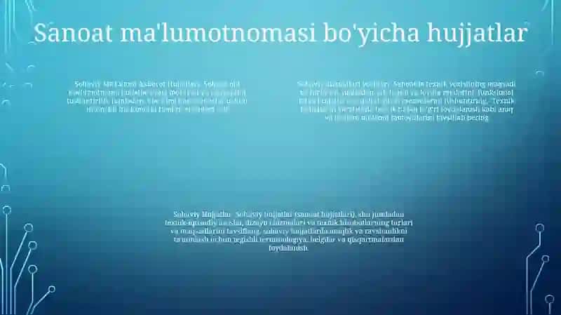 Sohaviy Ma'Lumot Axborot Hujatlari Va Sohaviy Xizmat Yozishmalari 3