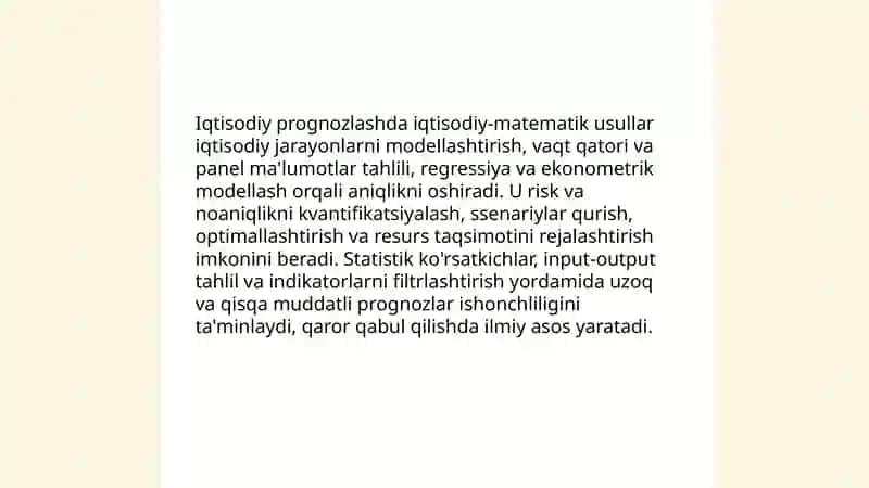 Iqtisodiy-matematik usullar 3