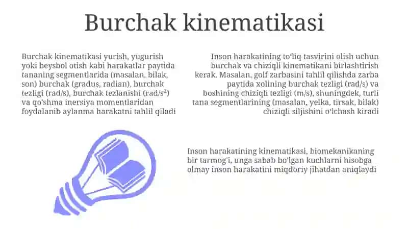 Burchak kinematikasi 3
