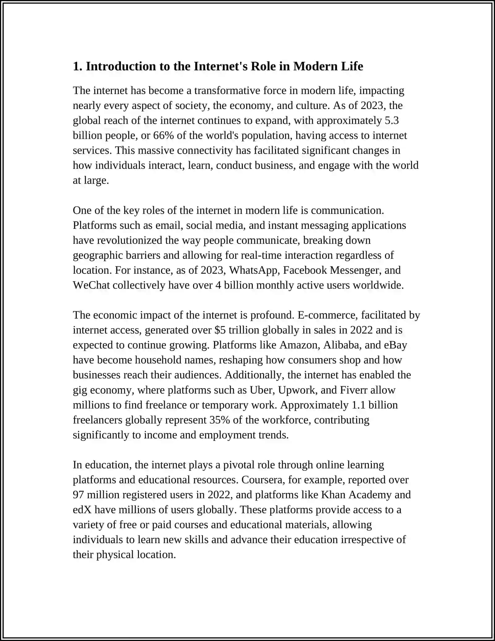 THE ROLE OF INTERNET INJOUR LIFE 3