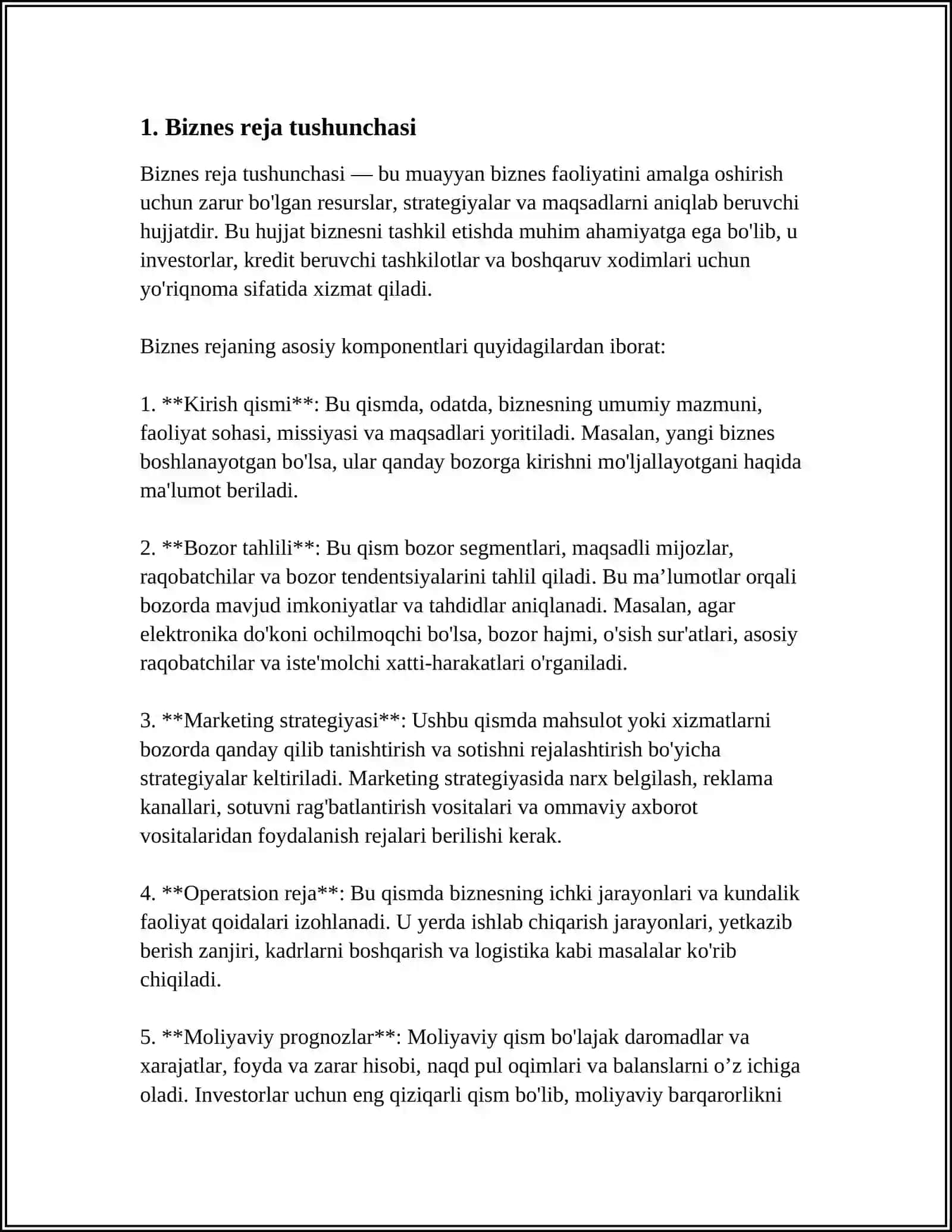 BIZNES LOYIHA TUZISH 3