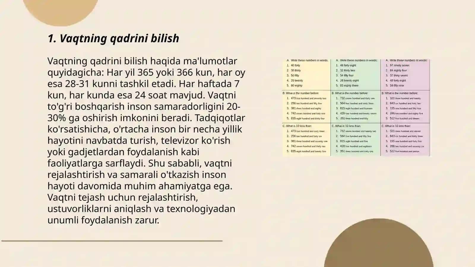Vaqt - bebaho neʼmat 3