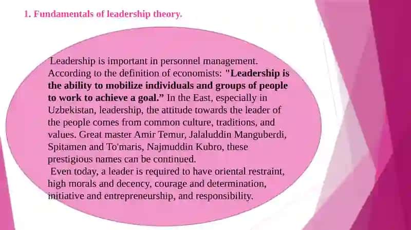 Theme 7: Leadership in personnel management 3