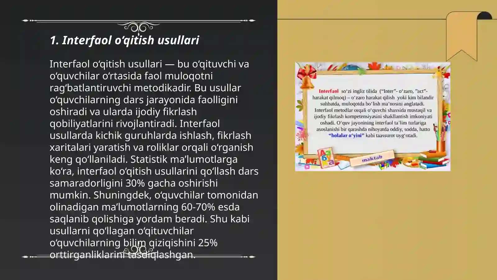 Interfaol o‘qitish usullari 3