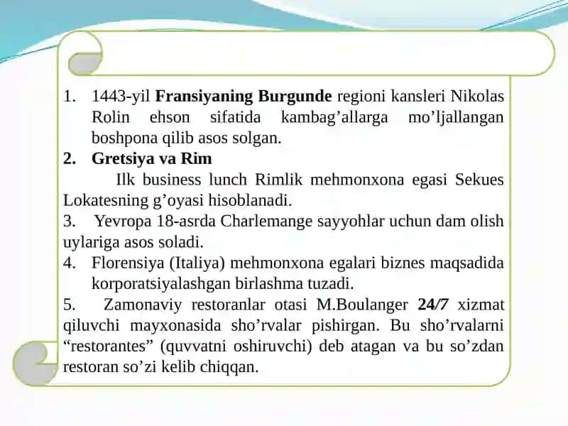 MAVZU.TURIZM VA MEHMONDO’STLIK FANIGA KIRISH 3