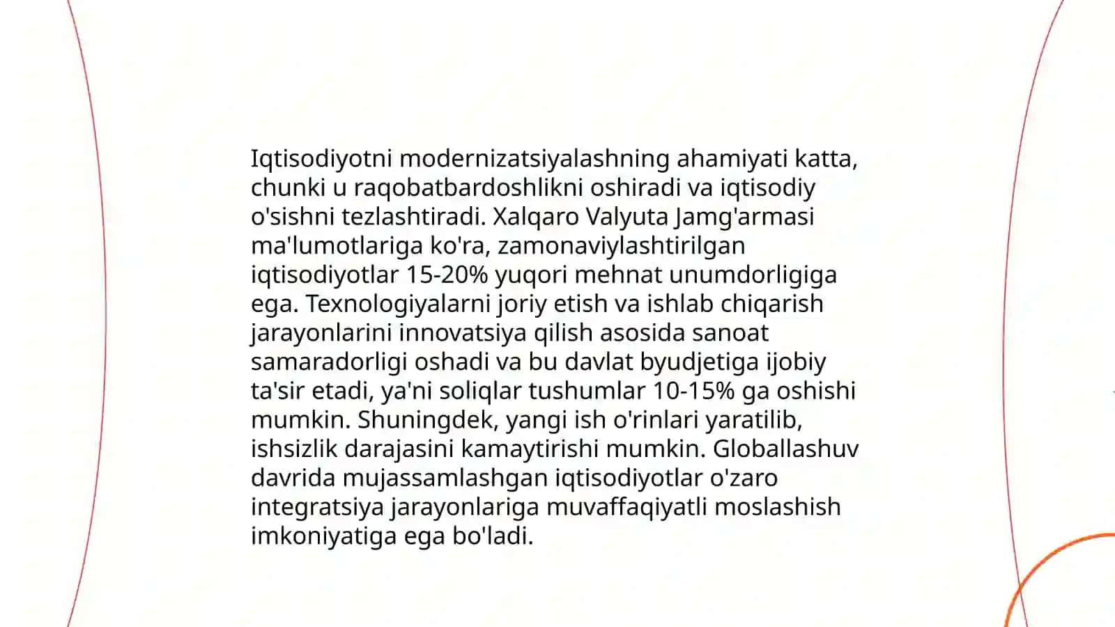 Iqtisodiyotni modernizatsiyalash sharoitida ijtimoiy-iqtisodiy xodisa va jarayonlarni oʻrganishda statistik tadqiqotlarni tashkil etish zaruriyati 3