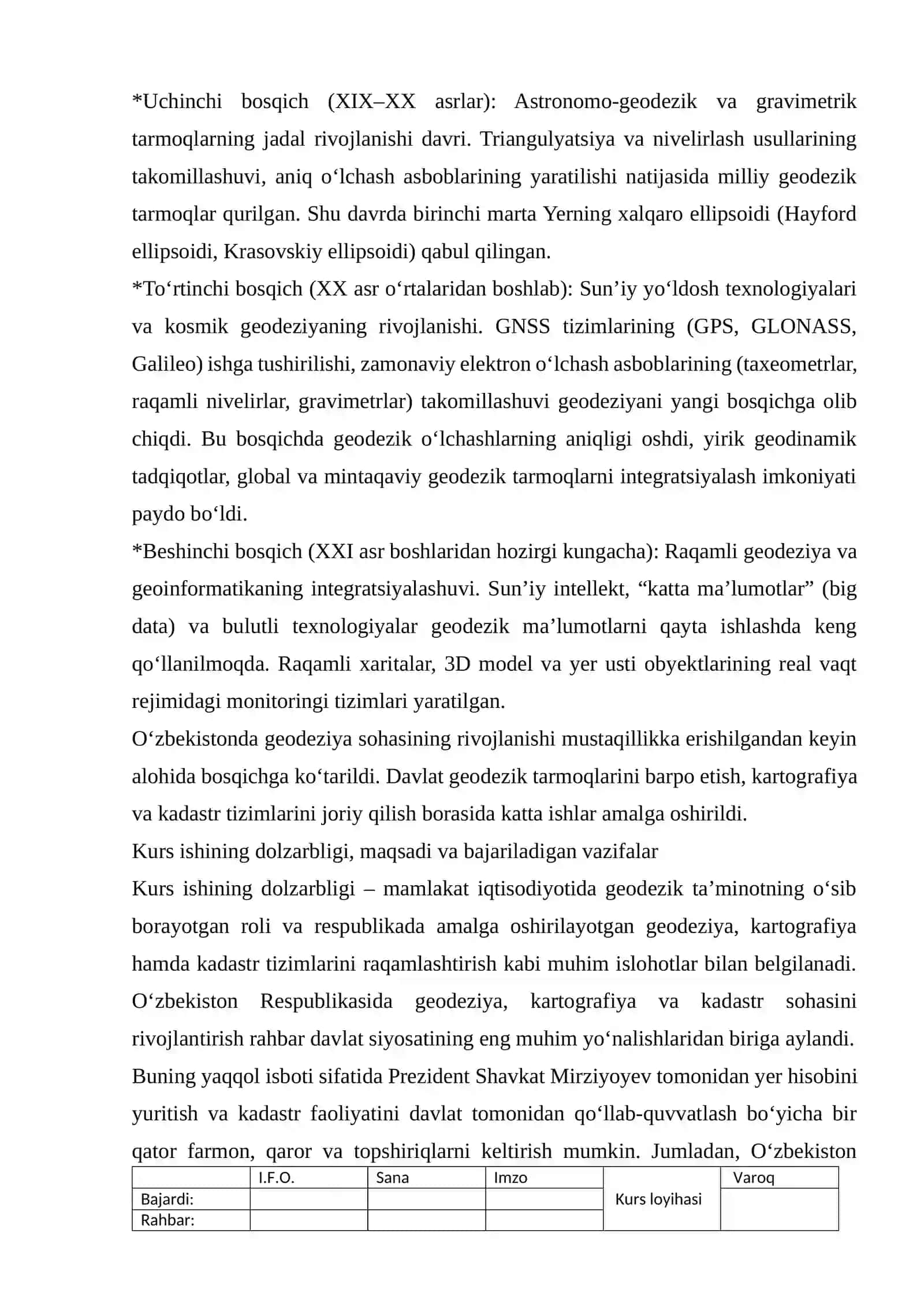 Oliy geodeziya va geoinformatika 3