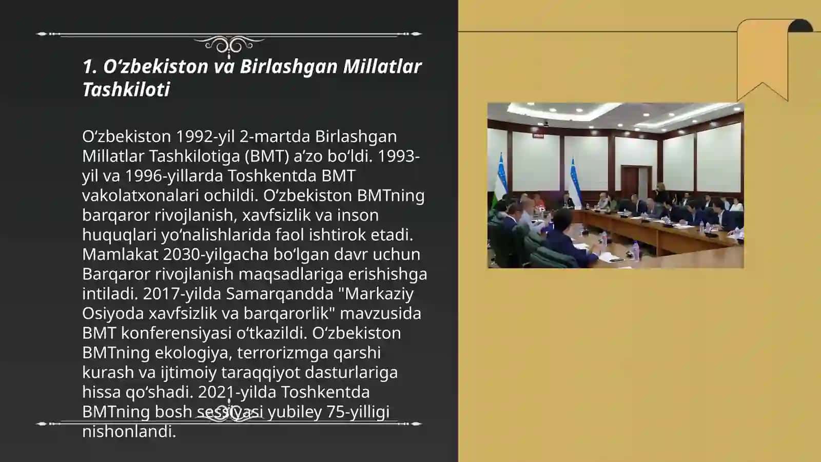 O‘zbekistonning xalqaro tashkilotlar bilan hamkorlik aloqalari 3