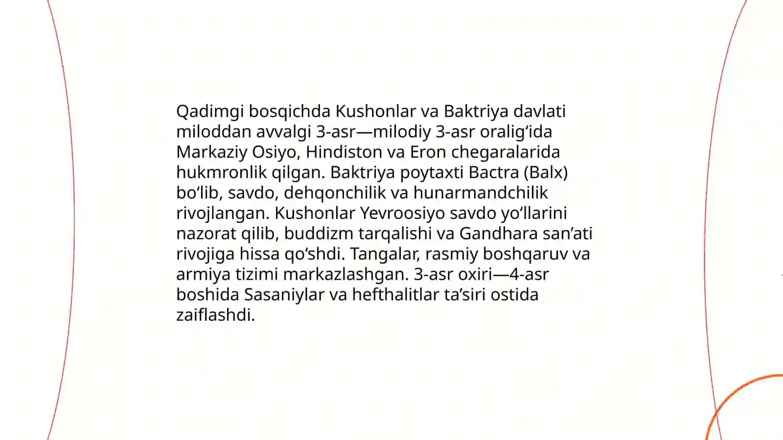 Qadimgi bosqichda Kushonlar va Baktriya davlati 3