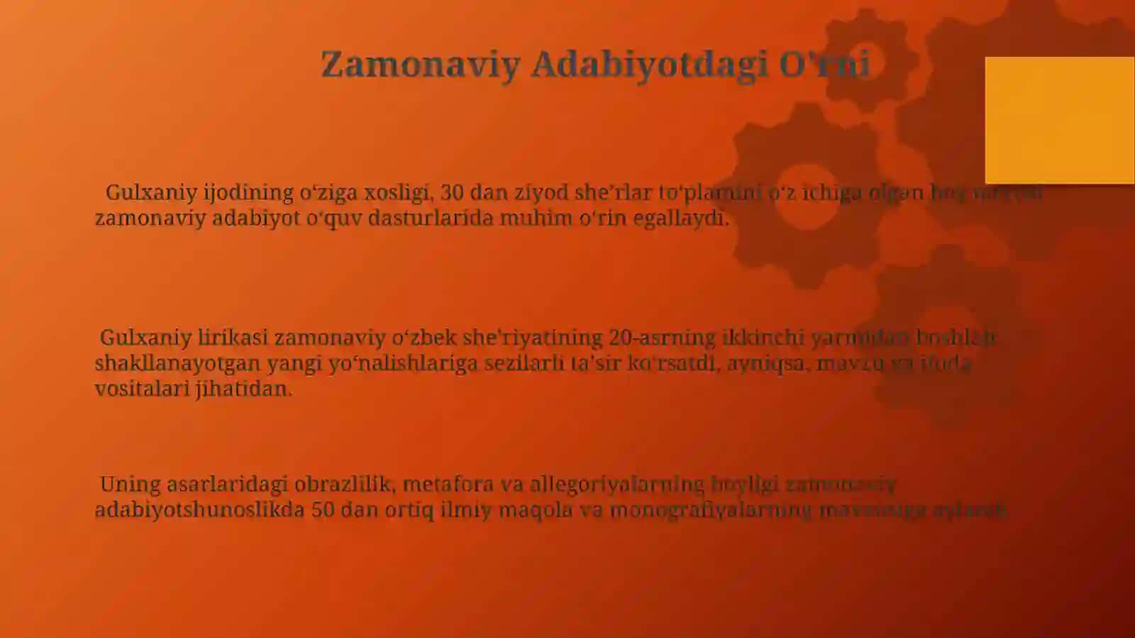 Gulxaniy lirikasi tahlili 3
