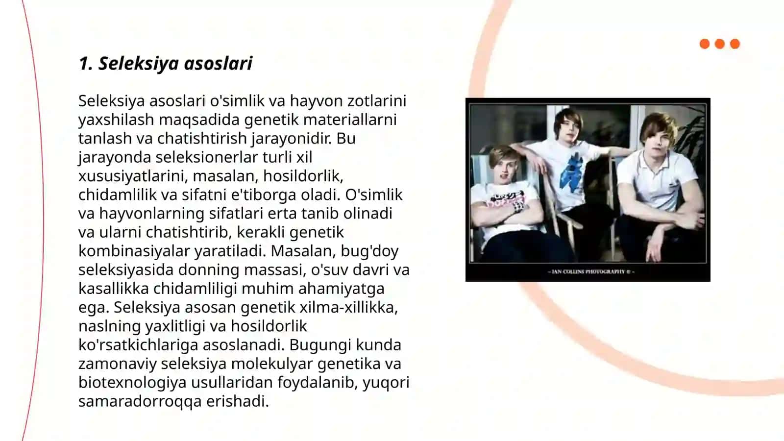 Seleksiya yoʻnalishidagi duragaylar va ularning xillari 3