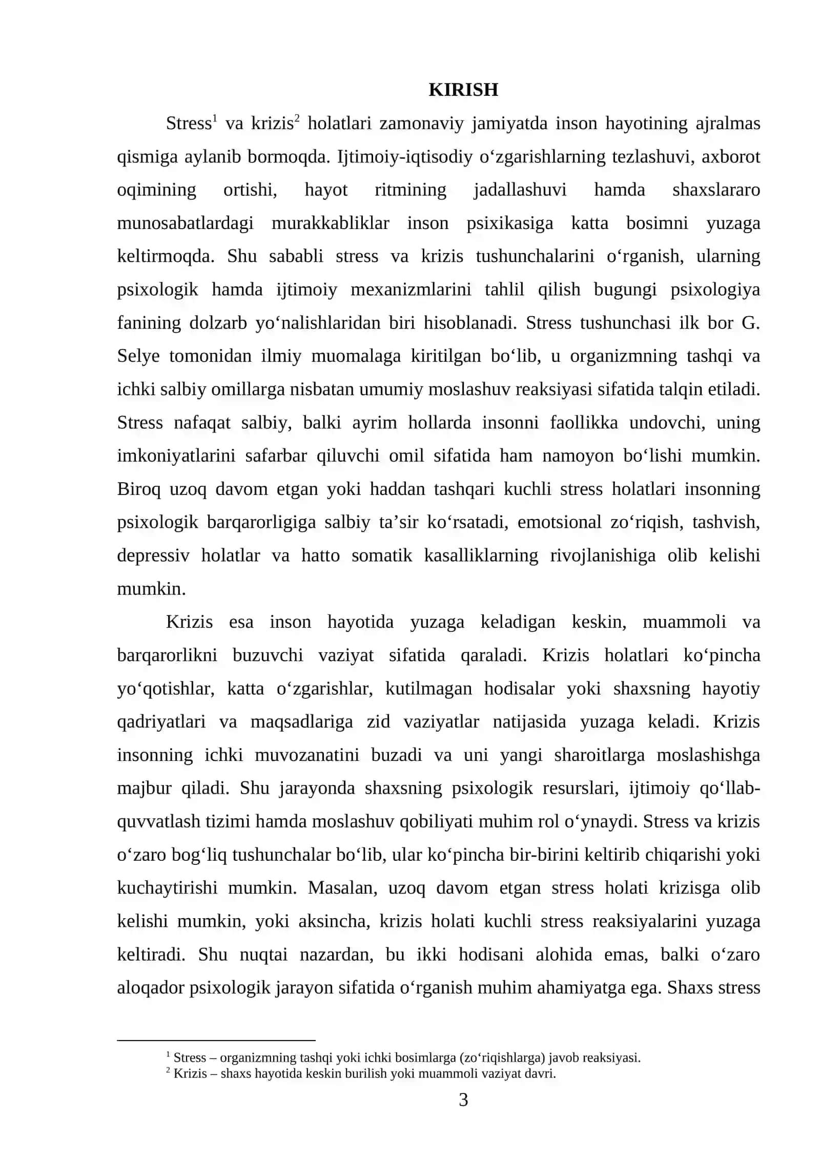 Stress va krizis insonning psixologik va ijtimoiy himoya mexanizmlari 3