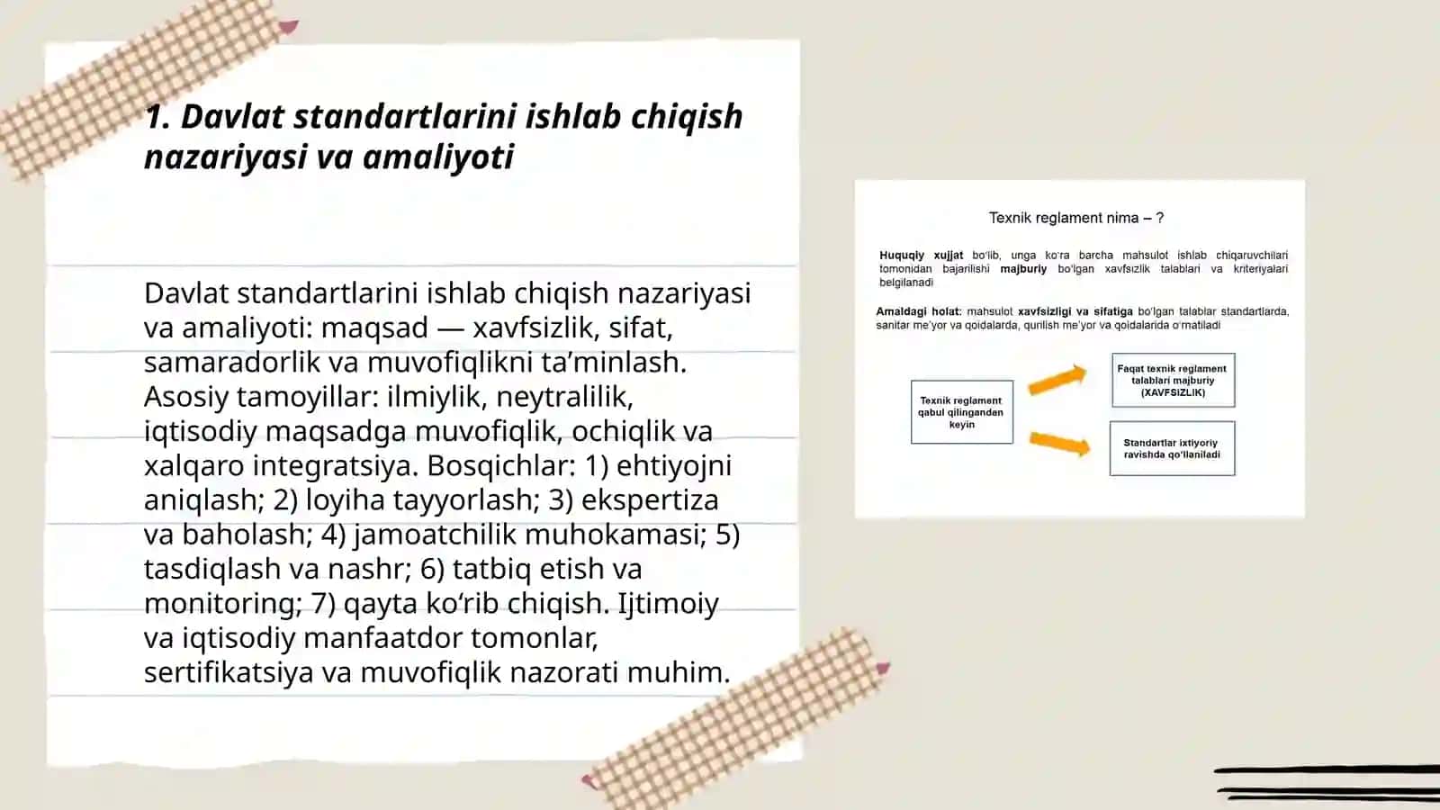 Davlat standartlarini ishlab chiqish nazariyasi va amaliyoti 3