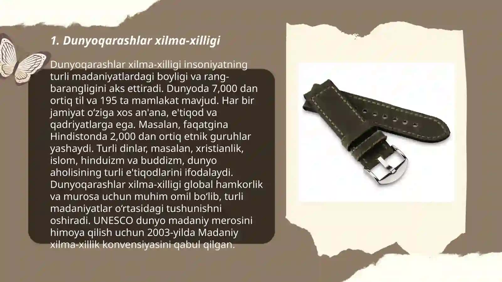 Dunyoqarashlar xilma-xilligi 3