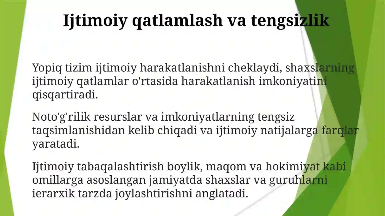 Yopiq Tizimlar 3