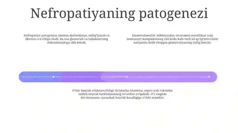 Nefropatiya, Glomerulonefrit, OʻTkir Va Surunkali Buyrak Yetishmovchiligi, Pielonefrit, Nefrotserroz 3
