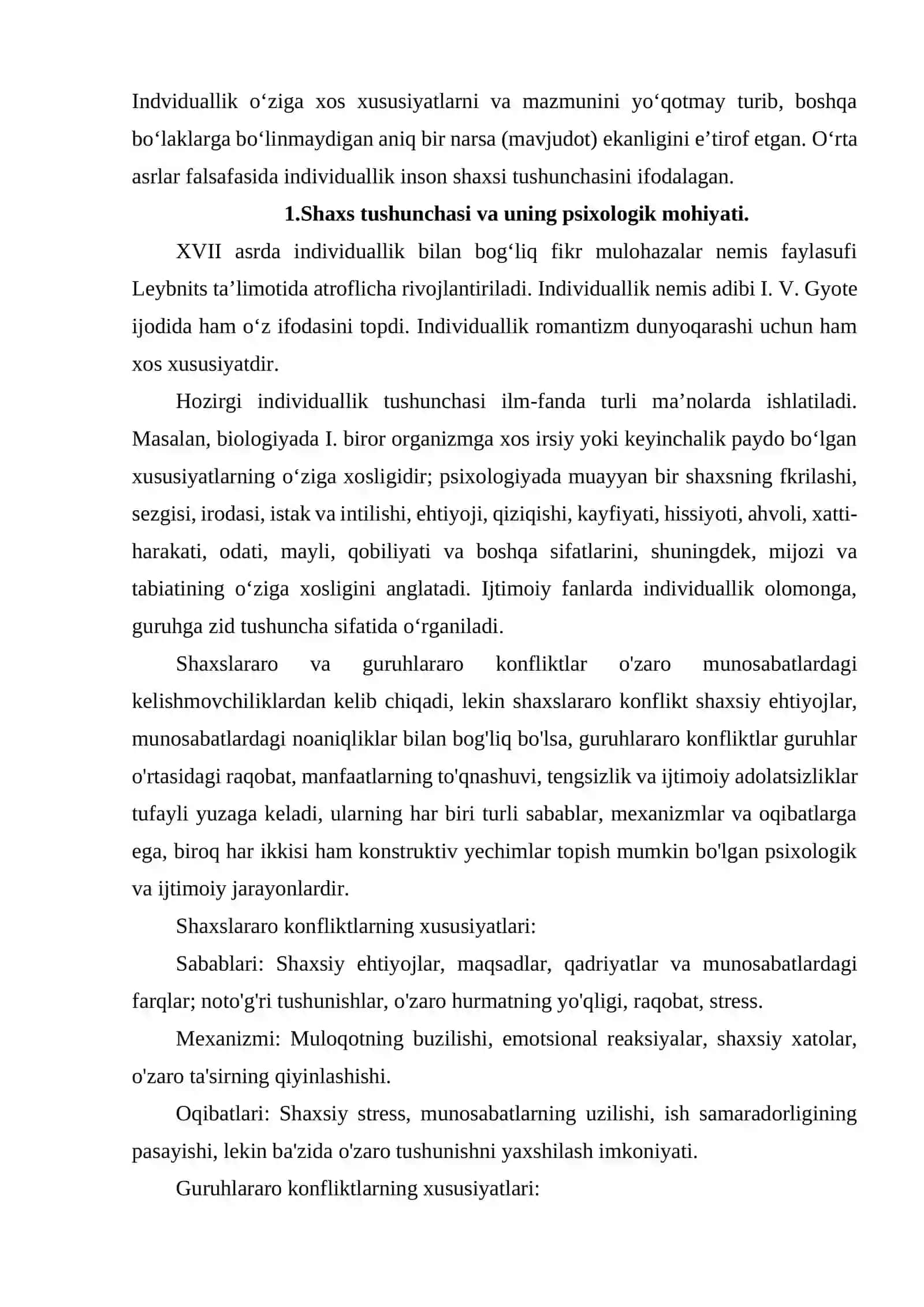 SHAXS VA INDIVIDUALLIK 3