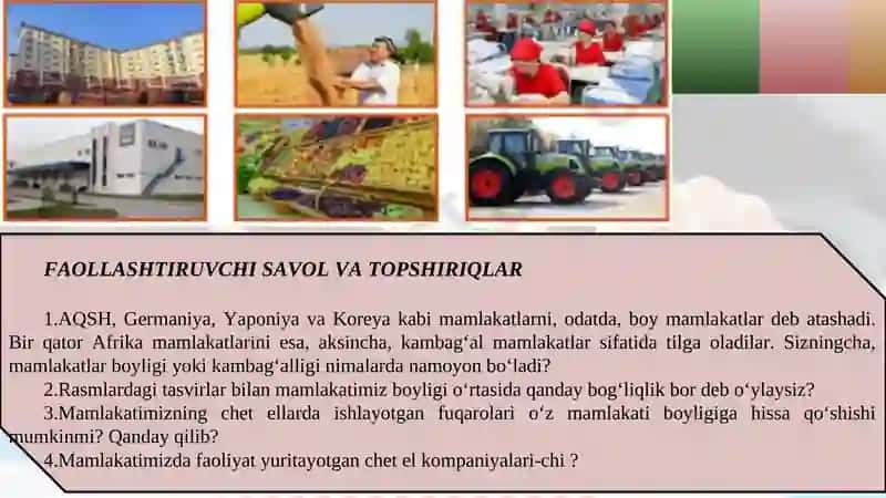 Aholi jon boshiga to'g'ri keladigan daromadlarni mutloq nisbiy miqdorda hisoblash 3