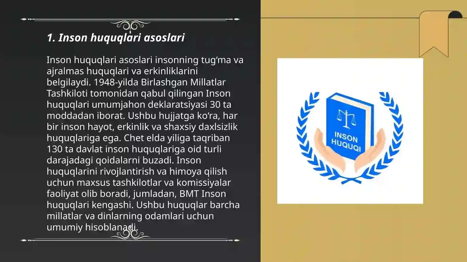 Inson va fuqaro huquqlari, erkinlik, majburiyat tushunchalari 3