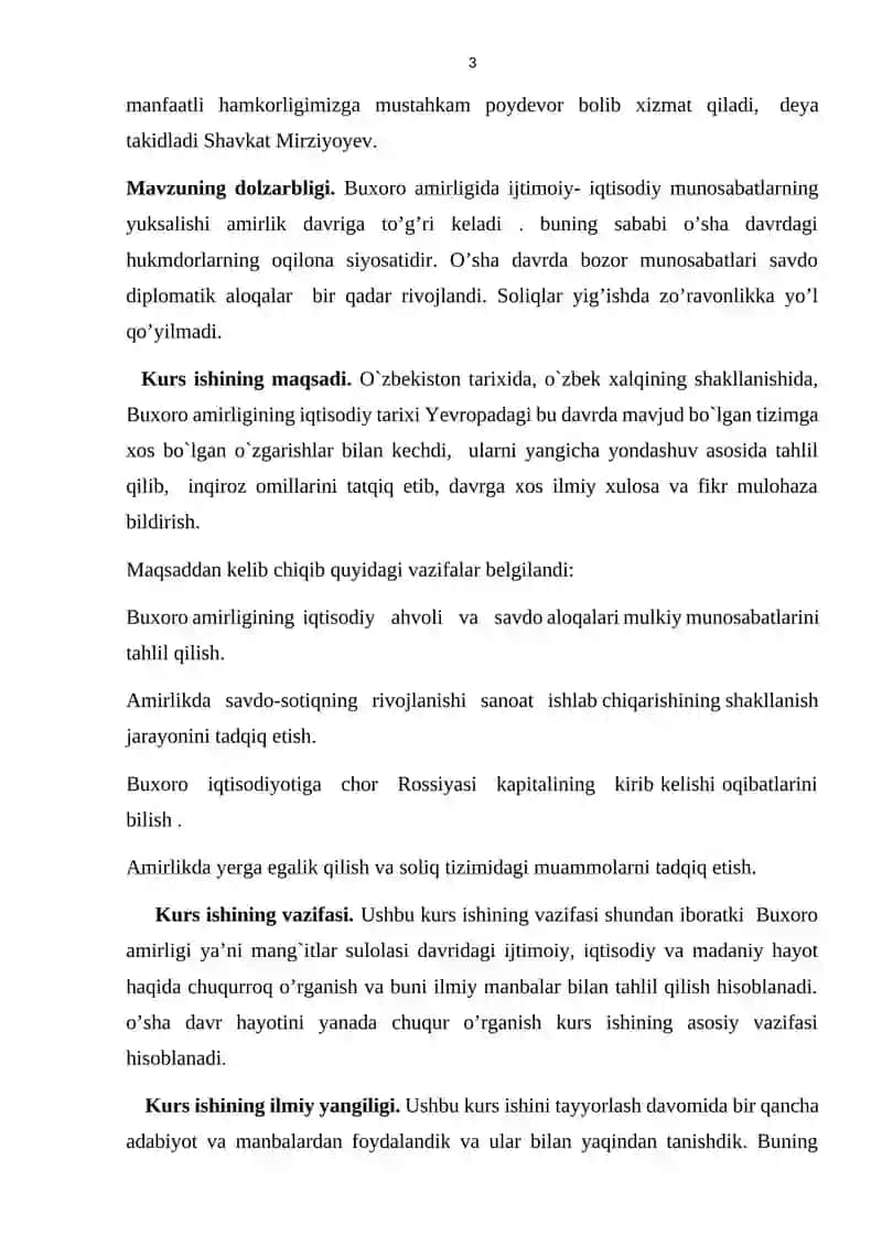 Buxoro amirligida hunarmandchilik va savdo, yerga egalik qilish va soliq munosabatlari 3